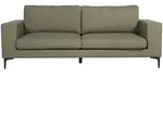 Livetastic 2-Sitzer-Sofa, Schwarz, Olivgr&uuml;n, Kunststoff, Textil, Uni, F&uuml;llung: