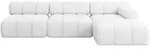 Altdecor Ecksofa, Wei&szlig;, Textil, 5-Sitzer, L-Form, 285x160 cm, Wohnzimmer,...