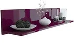 Vladon Wandregal, Brombeere, Holzwerkstoff, 97.5x18.5x18.5 cm, Wohnzimmer,...