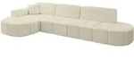 Altdecor Ecksofa, Beige, Textil, 3-Sitzer, L-Form, 337x173 cm, Wohnzimmer, Sofas &
