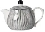 Ritzenhoff Breker Teekanne Takeo, Schwarz, Wei&szlig;, Keramik, Ornament, 500 ml,