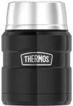 Thermos Isolierspeisegef&auml;ss Stainless King, Schwarz Hochglanz, Metall, 0,47 L,