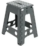 Zollner Klapphocker,, Anthrazit, Kunststoff, Rechteckig, 29x45x22 cm, Wohnzimmer,