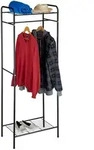 Relaxdays Kleiderst&auml;nder, Schwarz, Metall, 60.5x166x38 cm, Garderobe,