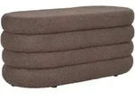 Mid.you Garderobenbank Dartford, Braun, Kunststoff, 2-Sitzer, 103x44x44 cm,