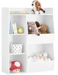 SoBuy Kinderregal, Wei&szlig;, Holzwerkstoff, 80x104x34 cm, Kinder- & Jugendzimmer,