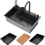 Ml-Design Multifunktions, Anthrazit, Metall, Rechteckig, 75x22.5x46 cm, K&uuml;chen,