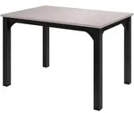 Mirjan24 Esstisch, Schwarz, Kaschmir, Metall, Rechteckig,Rechteckig, 120x76x80...