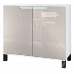 Vladon Kommode, Sand, Holzwerkstoff, 92.5x84.5x35 cm, Wohnzimmer, Kommoden &
