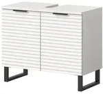Inn.Furn Waschbeckenunterschrank, Wei&szlig;, Metall, Nachbildung, Uni, 1 F&auml;cher,