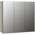 Trendteam Spiegelschrank, Hellgrau, Holzwerkstoff, 90x80x20 cm, Badezimmer,