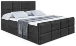 Altdecor Boxbett, Schwarz, Holzwerkstoff, H4, H&ouml;he ca. 21 cm, 200x200 cm,