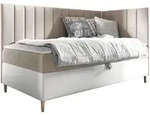 Mirjan24 Boxbett, Wei&szlig;, Creme, Holz, 100x200 cm, Schlafzimmer, Betten,