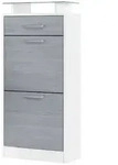 Vladon Schuhschrank, Anthrazit, Holzwerkstoff, 46x104x23 cm, Garderobe,