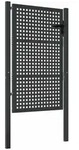 vidaXL Gartentor, Grau, Metall, 4x175 cm, Gartenzubeh&ouml;r