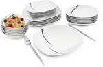 S&auml;nger Kombiservice, Wei&szlig;, Keramik, 25x4.5x25 cm, Essen & Trinken, Geschirr,