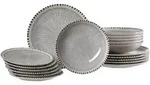 Ritzenhoff Breker Tellerset, Grau, Keramik, 18-teilig, Rund, 2x2x2 cm, Essen &
