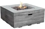 Modeno Feuerstelle, Grau, Stein, 87x36x87 cm, CE, Freizeit, Campingzubeh&ouml;r,