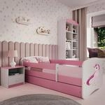 Mid.you Kinder-/Juniorbett Babydreams, Wei&szlig;, Pink, Holzwerkstoff, Birke,