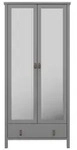 ebuy24 Kleiderschrank, Grau, Holzwerkstoff, 89x195x50 cm, Schlafzimmer,