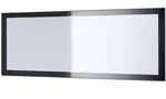Vladon Spiegel, Schwarz Hochglanz, Holzwerkstoff, 139x55x2 cm, Spiegel,...