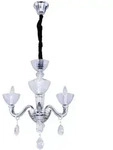 Globo Lighting Kronleuchter, Silber, Glas, 58x135x58 cm, Lampen & Leuchten,