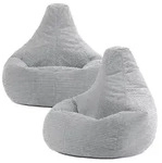icon Sitzsack, Grau, Kunststoff, 2-Sitzer, 82x76x82 cm, Hergestellt in...