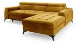Fun M&ouml;bel Ecksofa, Honig, Textil, L-Form, 260x200 cm, Wohnzimmer, Sofas &...