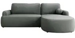 Mirjan24 Ecksofa, Graphit, Kunststoff, 5-Sitzer, Ottomane rechts,L-Form,...