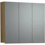 Trendteam Spiegelschrank, Eiche, Holzwerkstoff, 90x80x20 cm, Badezimmer,