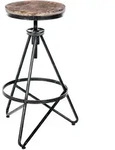 CLP Barhocker, Silber, Metall, 44x67x44 cm, Esszimmer, Barm&ouml;bel, Barhocker