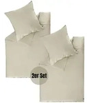 Sch&ouml;ner Wohnen Satin, Beige, Textil, 140x200 cm, Oeko-Tex&reg; Standard 100,