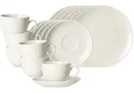 Ritzenhoff Breker Kaffeeservice, Wei&szlig;, Keramik, 18-teilig, Rund, 2x2x2 cm,...