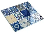 Tulup Glasplatte, Blau, Glas, 60x0.4x52 cm, K&uuml;chenger&auml;te,...
