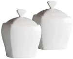 Ritzenhoff Breker Zuckerdosen, Wei&szlig;, Keramik, 9 cm, Kaffee & Tee, Zuckerdosen