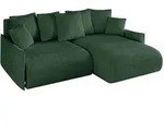 Altdecor Ecksofa, Gr&uuml;n, Kunststoff, 4-Sitzer, 216x177 cm, Wohnzimmer, Sofas &