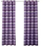 Homescapes &Ouml;senvorhang, Lila, Textil, Gestreift, 167x228 cm, Oeko-Tex&reg;,