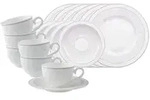 Villeroy & Boch Kaffeeservice, Wei&szlig;, Keramik, 18-teilig, 2x2x2 cm, Essen &...