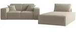 Fun M&ouml;bel Sofa, Beige, Textil, 110x95x194 cm, Wohnzimmer, Sofas & Couches,...