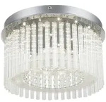 Globo Led-Deckenleuchte Joyce, Metall, Kunststoff, Glas, rund,rund, F, 23 cm, CE,