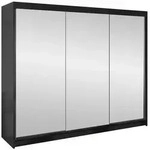 Mirjan24 Schwebet&uuml;renschrank, Schwarz, Holzwerkstoff, 9 F&auml;cher, Rechteckig,