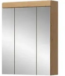 Inn.Furn Spiegelschrank, Eiche Artisan, Metall, Holzwerkstoff, Glas,