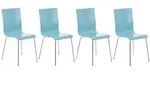 CLP Besucherstuhl, Hellblau, Metall, 43x87x47 cm, Arbeitszimmer, Besucherst&uuml;hle