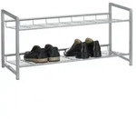 CARO-M&ouml;bel Schuhregal, Silber, Metall, Mode, 81x38x30 cm, Garderobe,