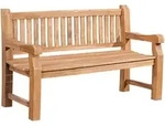 Deluke Gartenbank, Teak, Holz, 150x93x61 cm, Gartenm&ouml;bel, Gartenb&auml;nke