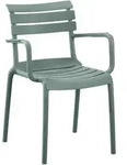CLP Gartenstuhl, Olivgr&uuml;n, Kunststoff, 57x82x57 cm, Gartenm&ouml;bel, Gartenst&uuml;hle,