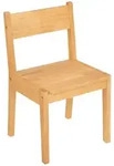 Atmosphera for kids Kinderstuhl, Braun, Holz, 30x55x32 cm, Kinder- & Jugendzimmer,