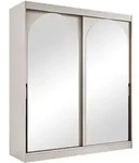 Mirjan24 Schiebet&uuml;renschrank, Kaschmir, Schwarz, Kunststoff, 5 F&auml;cher,...