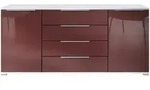 Vladon Sideboard, Bordeaux, Holzwerkstoff, 166.5x75.5x35 cm, Wohnzimmer,...