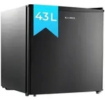 Klamer Minik&uuml;hlschrank, Schwarz, Metall, 45x48x47 cm, K&uuml;chen,